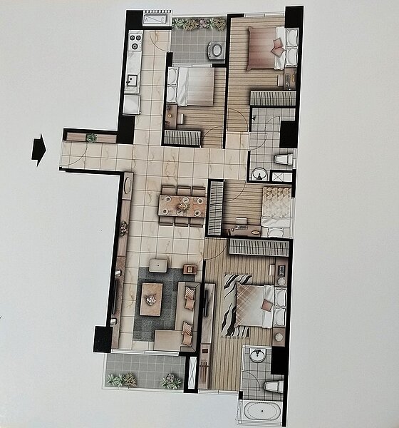 47坪4房格局圖／佳陞建設提供