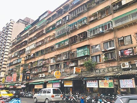 位於大安區的信維市場大樓,建物老舊不堪、地下空間荒廢多年,都更毫無進度慘淪「城市之瘤」。(游念育攝)