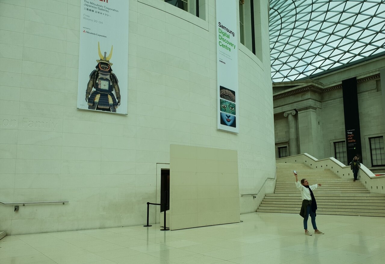 大英博物館最具代表性的大中庭(Great court)接受贊助企業或贊助商包場舉辦派對。記者陳宛茜／攝影