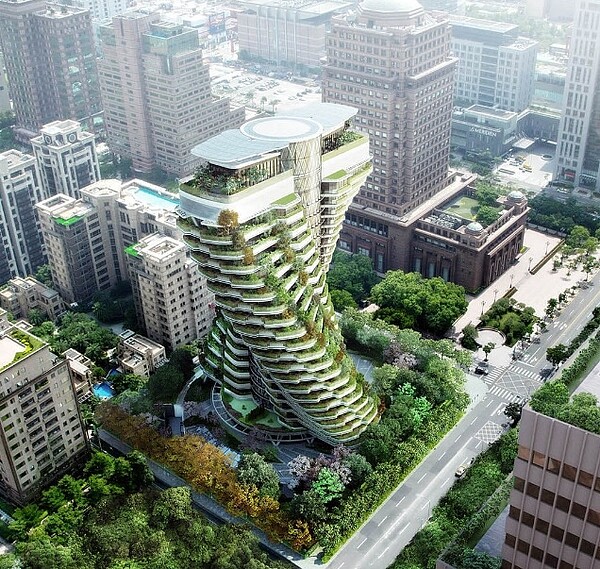 位於信義區的「陶朱隱園」為CNN最期待的「新城市地標」。圖/截自陶朱隱園官網