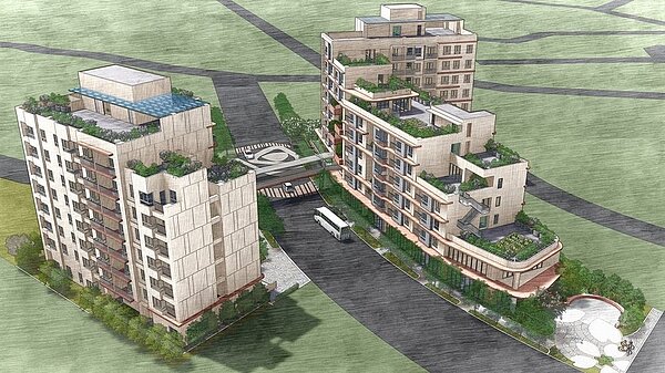 「太平區永億段好宅」模擬圖。圖/台中市住宅發展工程處提供