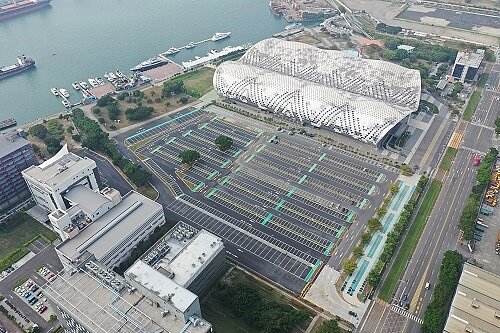 閒置土地活用，解決亞洲新灣區停車需求。圖／高雄市政府提供
