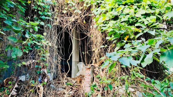新竹竹東一處廢墟裡竟藏有民宅。圖／取自議員張益生臉書