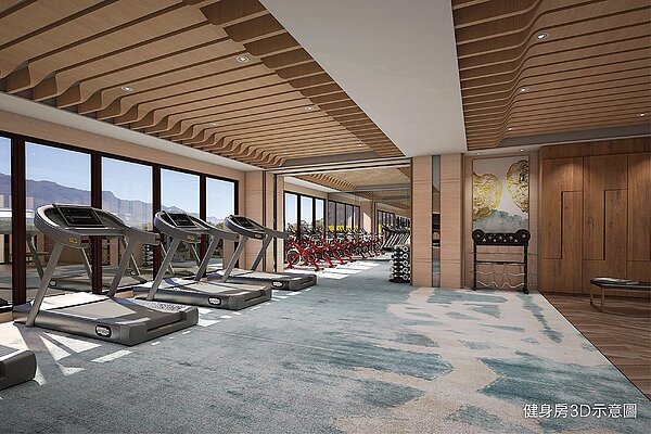 健身房滿足熱愛運動者的需求／宜雄建設提供