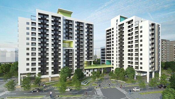 新北市三峽國光2期青年社會住宅預計2023年完工，將提供921戶社宅供民眾承租。示意圖／新北市城鄉局提供