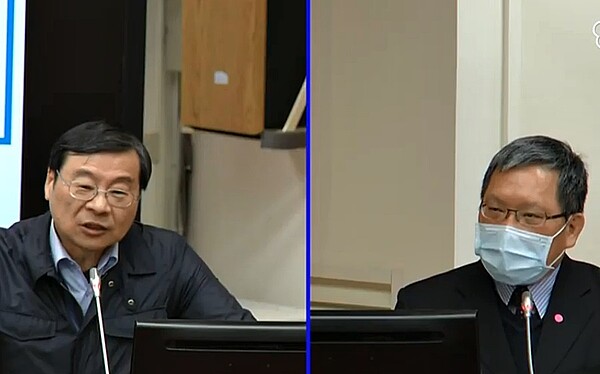 曾銘宗(左)認為財政部打炒房比央行還消極,財長蘇建榮(右)做出回應。