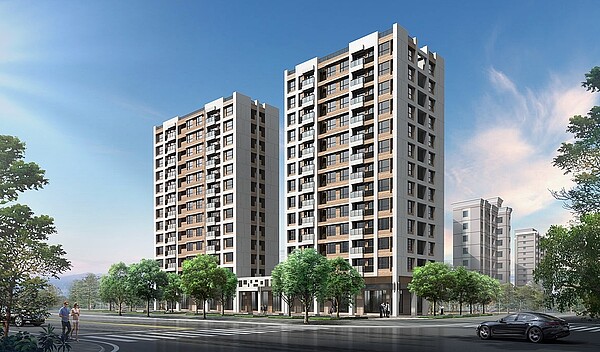 「新市一丁目」為兩棟建物設計、120戶純住家/合嘉建設提供