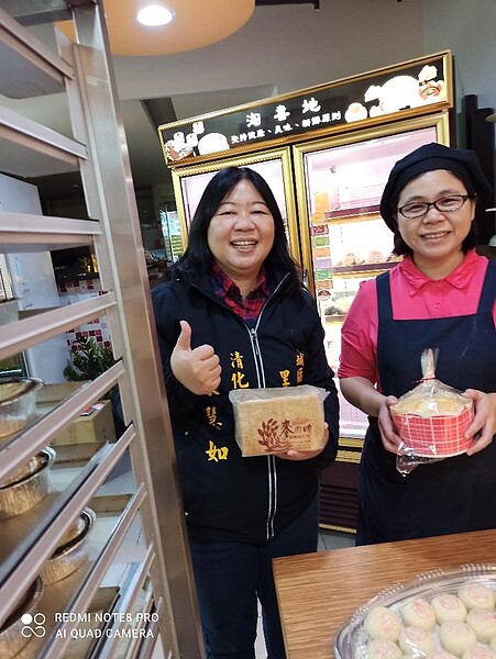 青雲路「淘喜地」素食西點很讚，讓袁慧如掛保證。圖／夏曉山翻攝