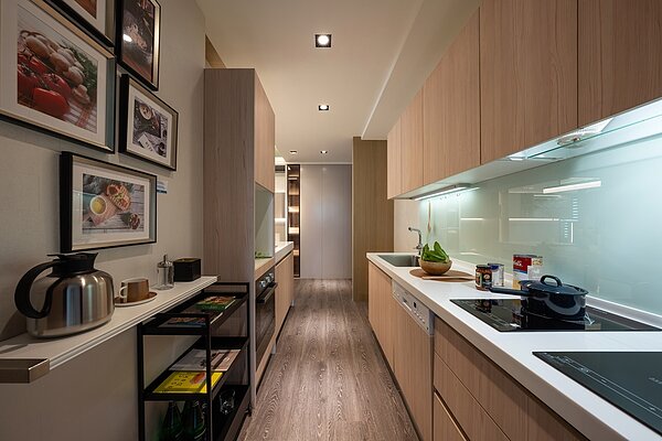 廚房動線寬敞、品牌採用SAKURA櫻花牌/豐邑建設提供