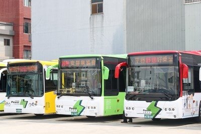 台中目前有197輛「電動公車」。圖／台中市政府交通局提供