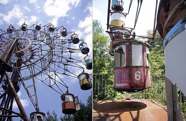 一名日本網友在推特(Twitter)上PO文提到,自己單獨前往一座荒廢36年的遊樂園,在樂園中他錄下一段超詭異影像並PO上網,隨即引來大批網友瘋傳。圖/擷自Twitter