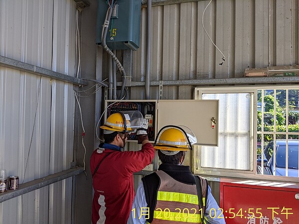 新北市政府地政局強制執行停止供水、供電。圖/新北市政府提供