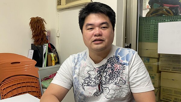 信義區安康里里長萬宇恆。圖/吳語蕎攝