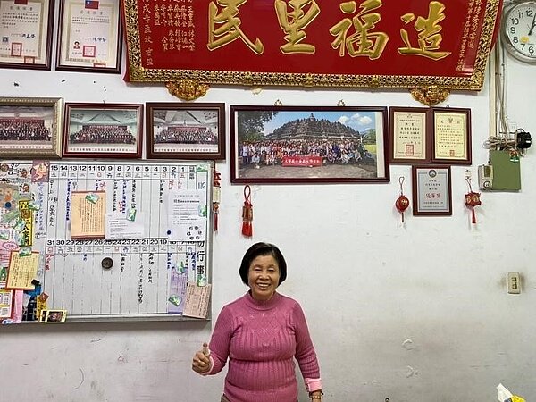 板橋區柏翠里里長林陳秀菊。圖／彭芷琳攝