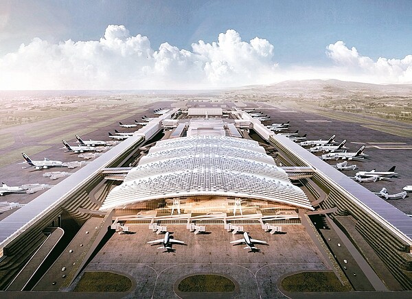 桃園機場第三航廈示意圖。圖/桃機公司提供