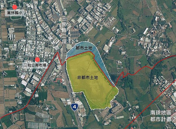 北機廠涵蓋都市土地跟非都市土地。圖/桃園市政府提供