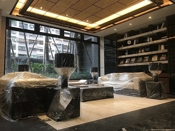 挑高四米的接待大廳/創意家行銷提供