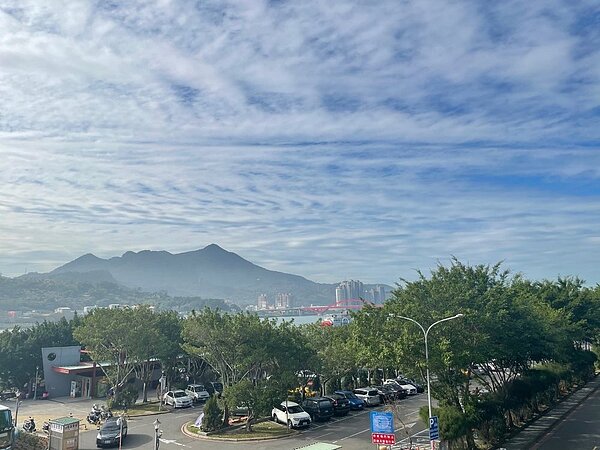 從關渡宮眺望出去景色優美。圖／張慧萱攝