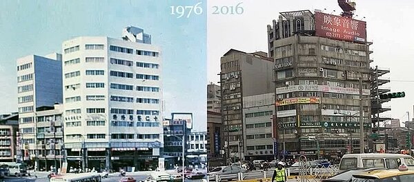 台北市有許多高屋齡的老屋,外牆會有發黑、髒汙的情況。示意圖/截自PPT