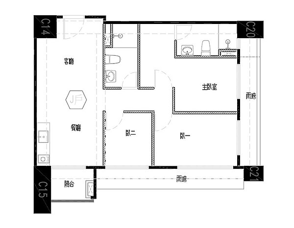 3房38坪格局/創意家行銷提供