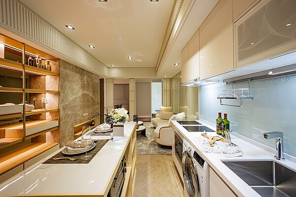 廚房整體設計相當細膩且溫馨/創意家行銷提供