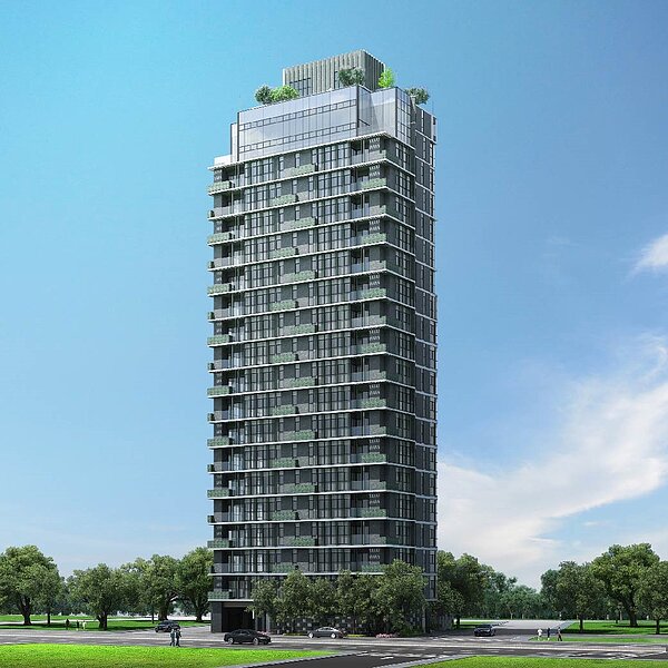 富邦醴仁3D建築外觀。