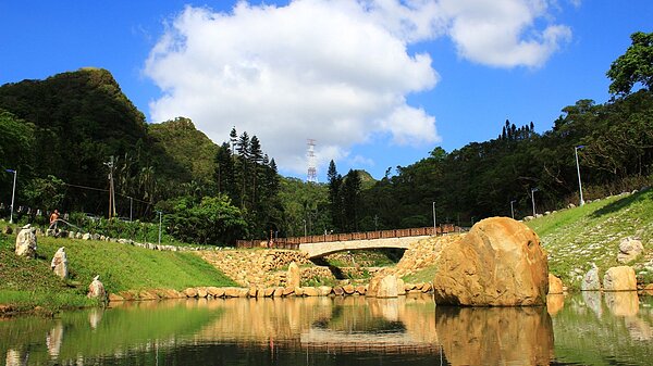 內湖秘境金瑞治水園區遊憩好去處。圖/台北市政府提供