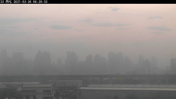 西屯空氣品質情形。圖／取自環保署空氣品質監測網