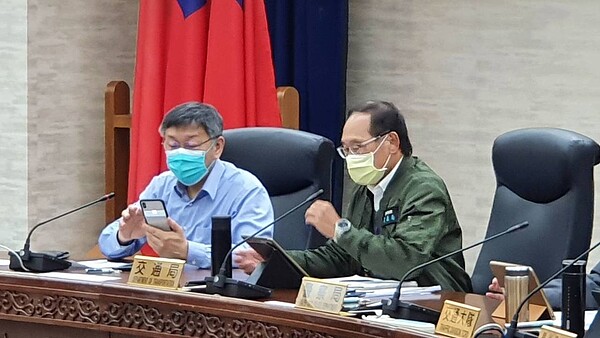 台北市長柯文哲上午參加交通會報。記者楊正海/攝影