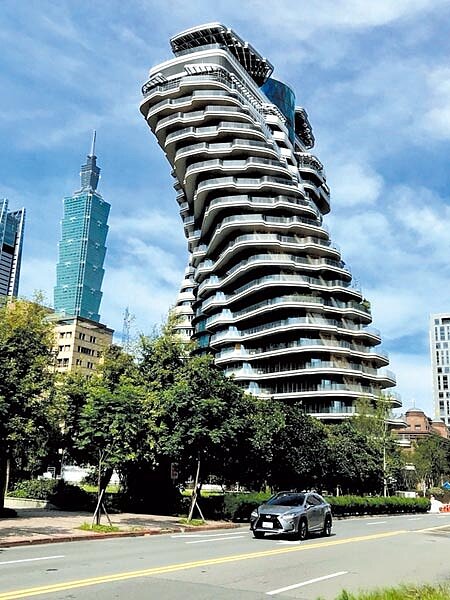 
北市豪宅「陶朱隱園」因為價格與獨特的造型引起市場極大關注。圖∕本報資料照片
