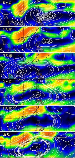 低層平均風場(700~850mb)。圖/取自鄭明典臉書