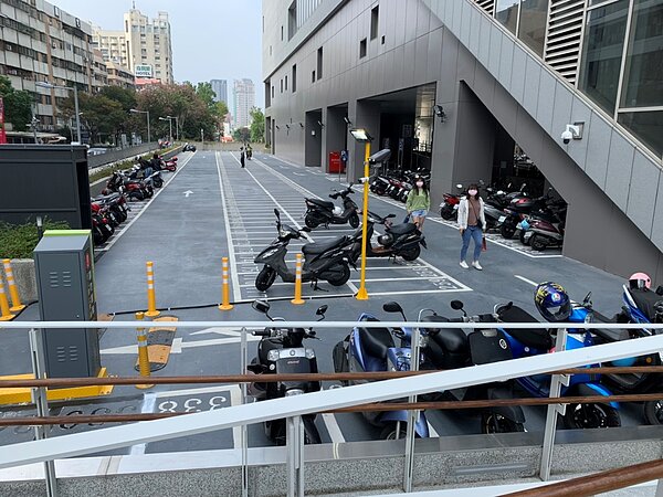 捷運綠線機車停車場。圖/台中市政府提供