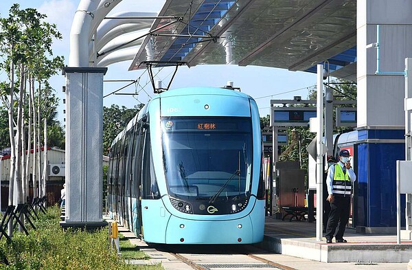 淡海輕軌藍海線。圖/取自新北市政府