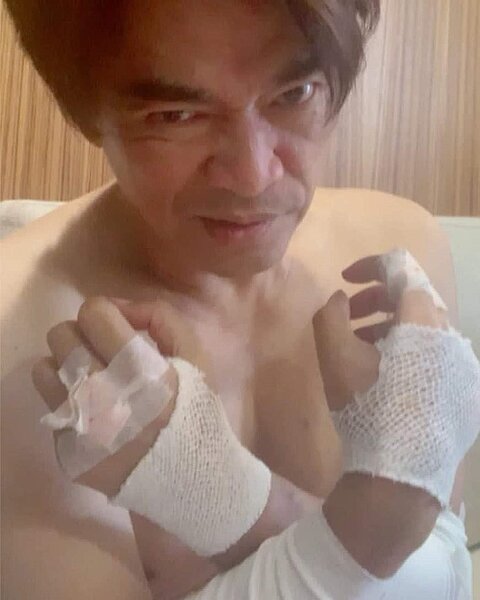 吳宗憲自嘲變成金鋼狼。圖/摘自臉書