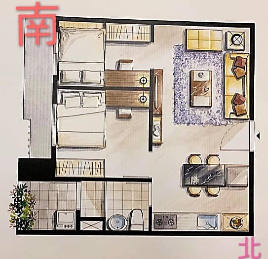 有網友在臉書社團分享格局圖,卻被網友嫌棄。圖/取自臉書社團《買房知識家(Q你的A)》