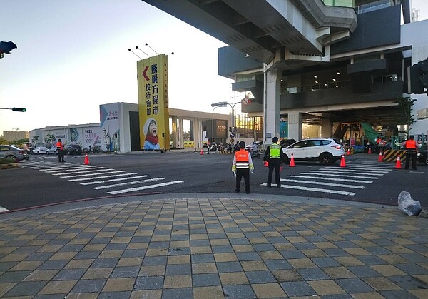 好市多北台中店周邊交管。圖／台中市交通局提供