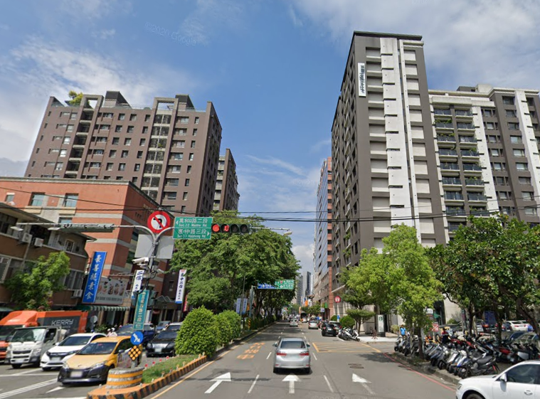 台中南屯街景。圖/取自Google map