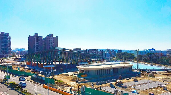 王爺壟運動公園將在明年初完工。圖/新竹縣政府提供