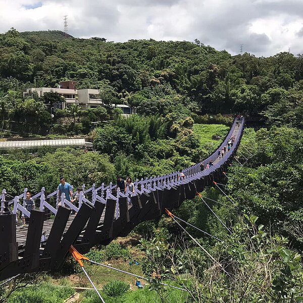 白石湖吊橋。圖／截自臉書粉專《內湖樂生活 X 有你有我》