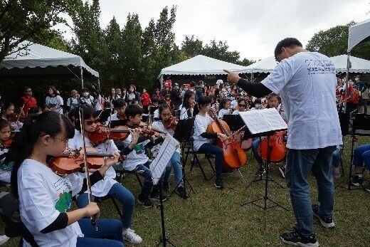 關渡公園樂團表演。圖／台北市政府提供