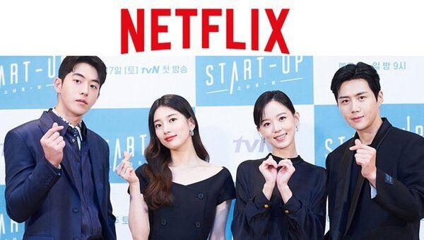 隨著疫情促使人們待在家追劇，韓劇已靠著Netflix在全球帶起韓流，最新韓劇「Start-Up：我的新創時代」目前名列Netflix全球十大熱門節目之一。圖片取自Netflix