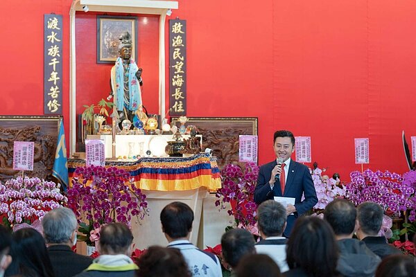 新竹市長林智堅表示，南寮建設不會停，會一直持續下去。圖／新竹市政府提供