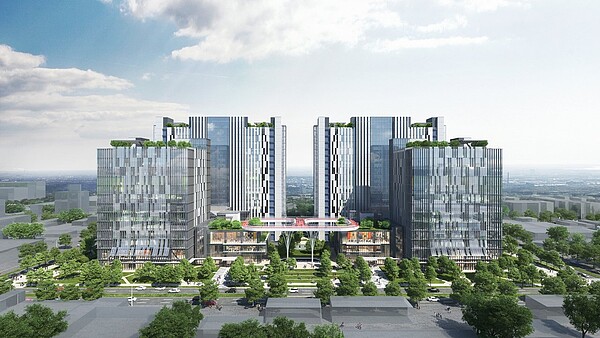 中華工程都更案將打造新北最大的AI智慧產業園區,預計2023年6月完工。圖/新北經發局提供
