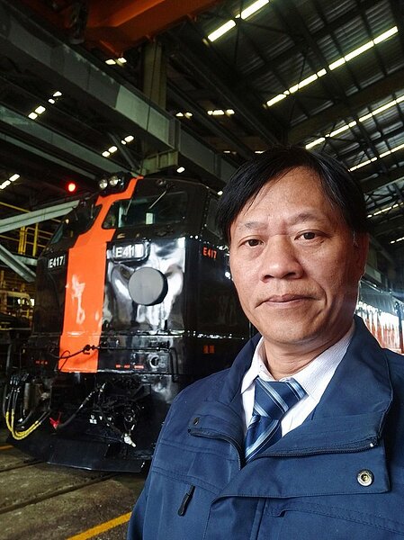 台鐵司機員陳振芳。圖/取自陳振芳臉書