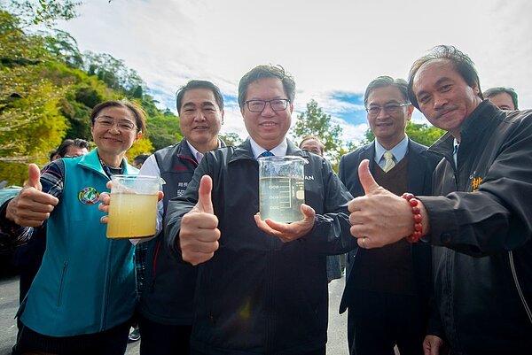 大溪百吉地區建置微型污水處理系統，保護石門水庫水質。圖／桃園市府提供