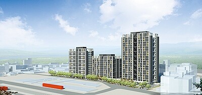 土城運校段都更案進入最後階段,圖為運校段完工模擬圖。(新北市財政局提供/葉德正新北傳真)