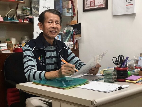 蘭雅里里長萬天榮。圖／林育萱攝