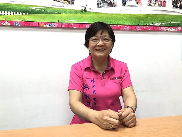 樟文里林淑珠里長，服務地方不遺餘力。（攝影：鄭如芸） 