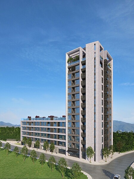 「半島花園2期G棟」外觀/炬嘉建設提供