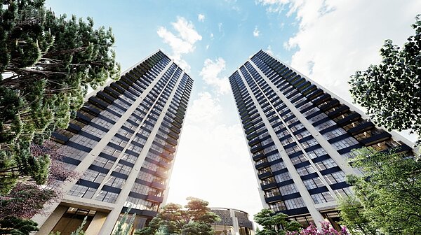 「HLA悦」基地約3168坪,鄰近機場捷運A19站。照片中悅建設提供